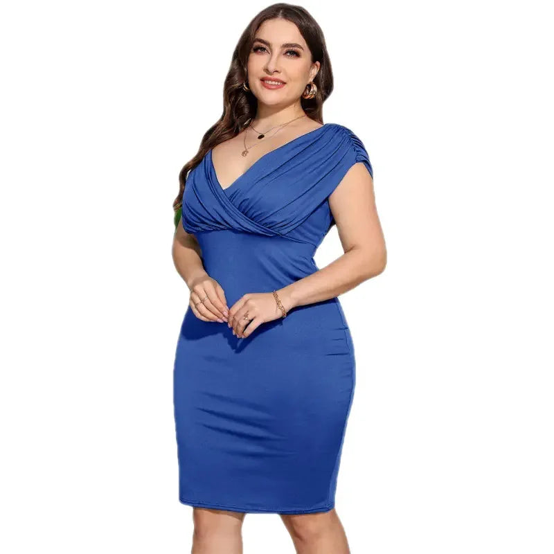 Plus Size Off-Shoulder Bodycon Dress