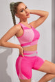 Heidy Color Block Sports Bra Workout Two Piece Set - Vestir en Moda