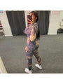 Helia Tie Dye Skinny Long Sleeve Jumpsuits - Vestir en Moda