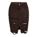 Hillary Ripped Denim Sexy Hip Candy Color Mid Skirt - Vestir en Moda