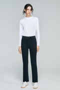 Two Shots High Rise Straight Crop Jeans