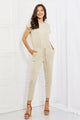 Honey Culture Code Comfy Days Full Size Boat Neck Jumpsuits - Vestir en Moda