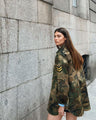 Hope Loose Casual Retro Badge Labeling Camouflage Jacket - Vestir en Moda