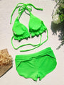 Hortensia Strap Sleeveless Bikinis Swimsuits - Vestir en Moda