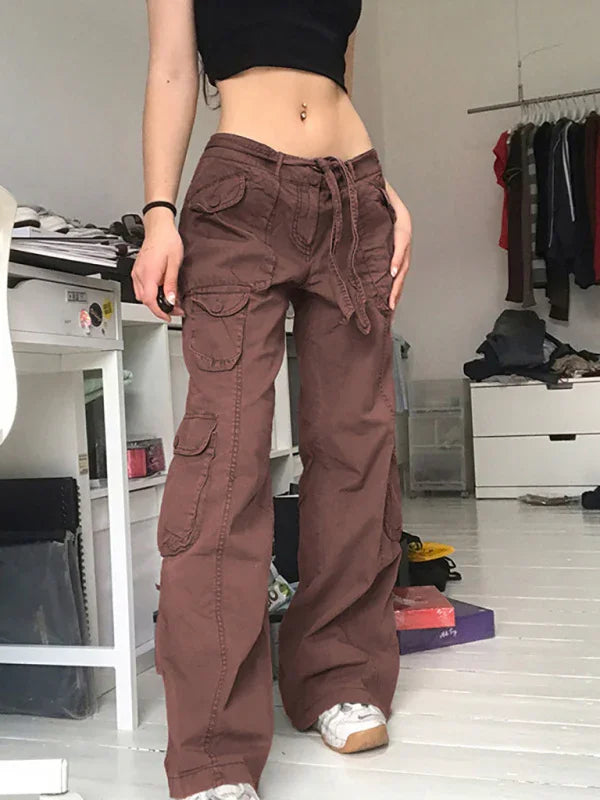 Johanna Casual Vintage Workwear Wide Leg Loose Straight Jeans