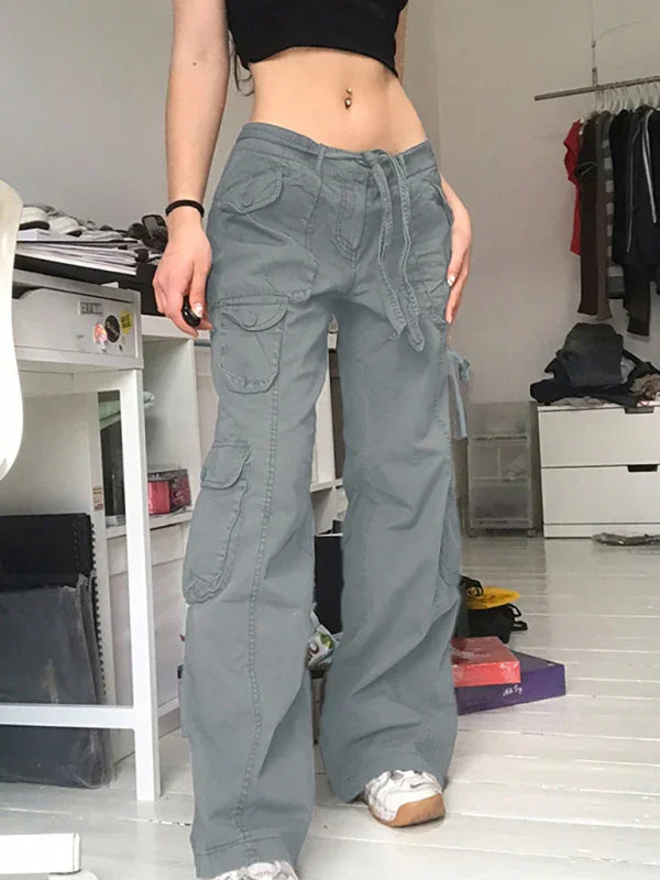 Johanna Casual Vintage Workwear Wide Leg Loose Straight Jeans