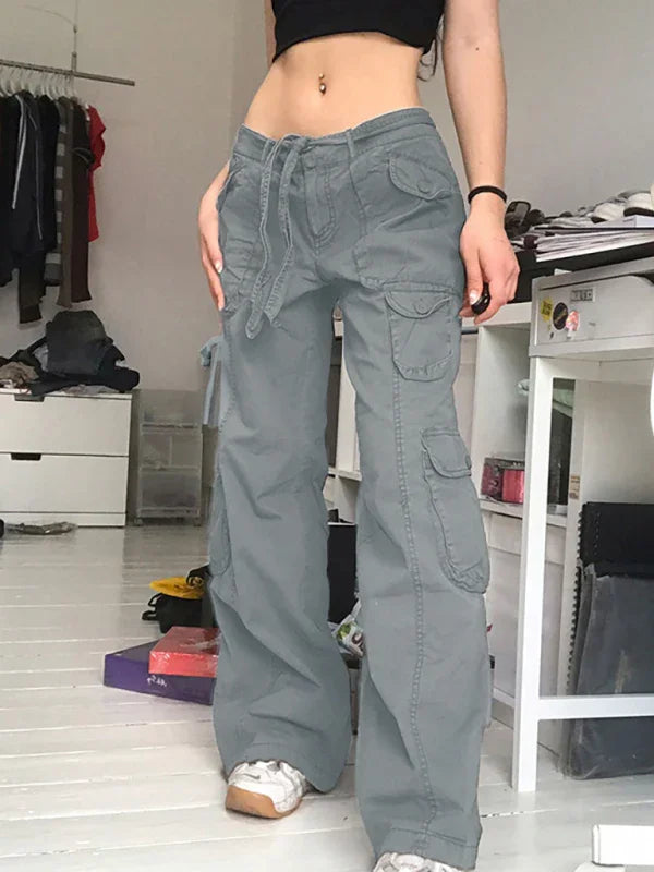 Johanna Casual Vintage Workwear Wide Leg Loose Straight Jeans