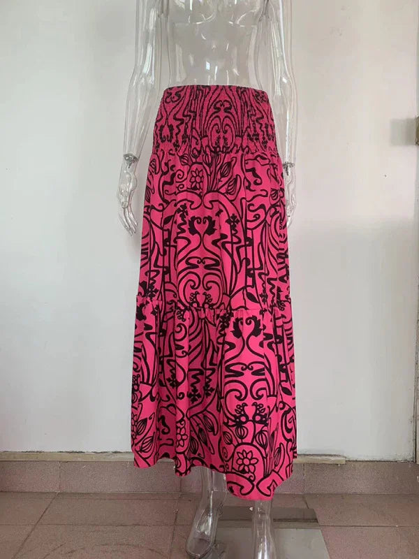 Boopers Resort Style Casual Printed Skirt