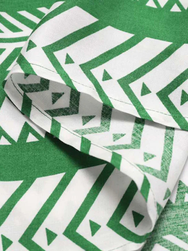 Emilie Ethnic Style Irregular Stripe Printed Skirt