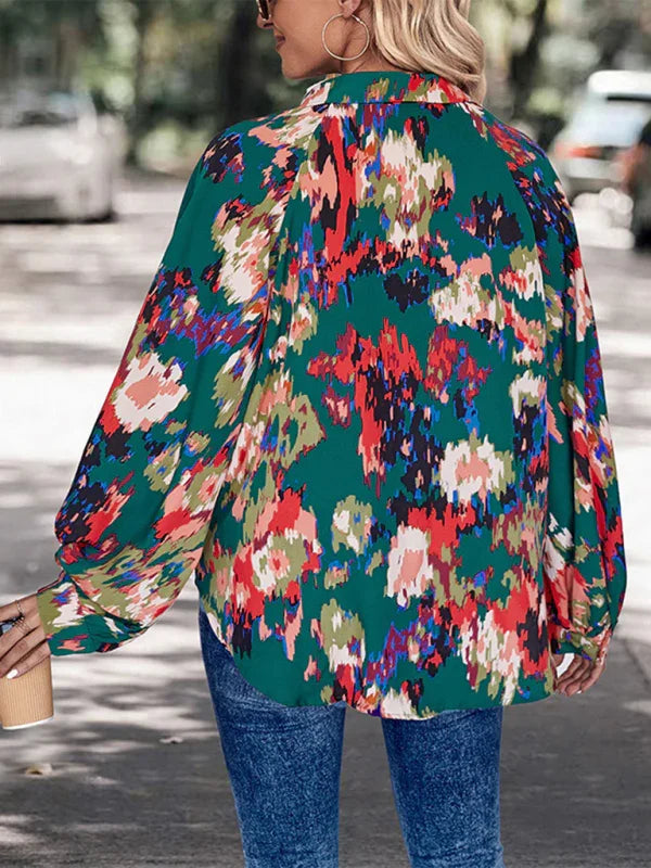 Arlene New women's long sleeve printed shirt