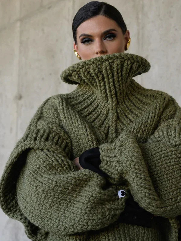 Fairview women's sweater pullover fluffy long sleeve turtleneck sweater