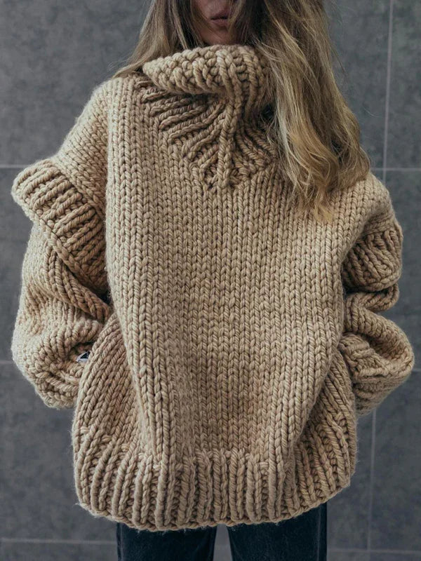 Fairview women's sweater pullover fluffy long sleeve turtleneck sweater