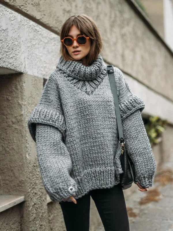Fairview women's sweater pullover fluffy long sleeve turtleneck sweater