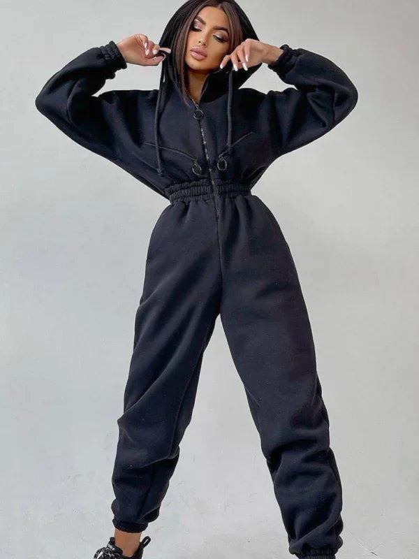 Maduro Women Zip Up Casual Tracksuit Set