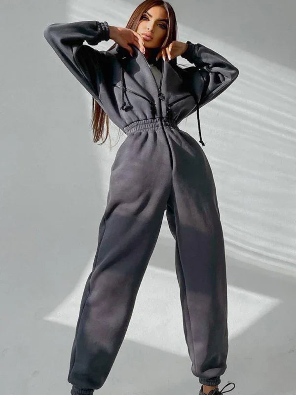 Maduro Women Zip Up Casual Tracksuit Set
