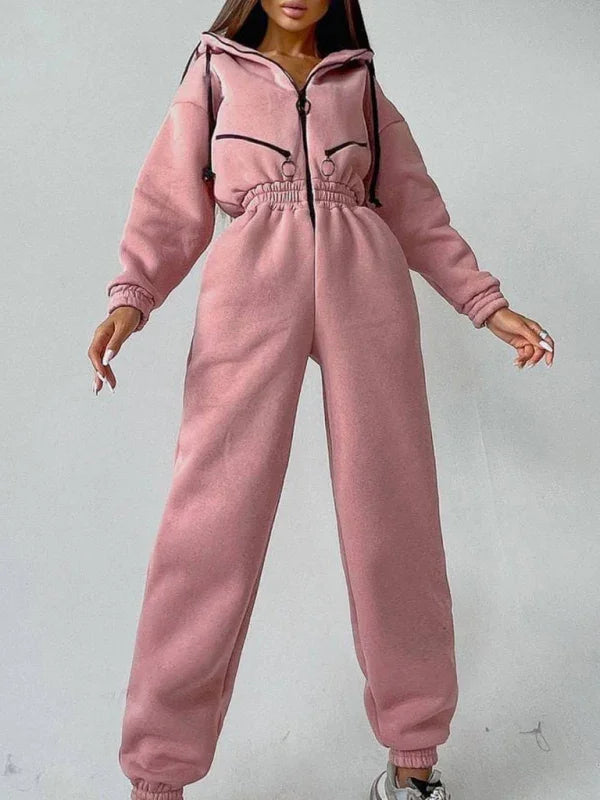 Maduro Women Zip Up Casual Tracksuit Set