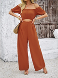 Samira Off-Shoulder Wide-Leg Jumpsuit
