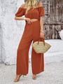 Samira Off-Shoulder Wide-Leg Jumpsuit