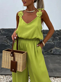 Berk New Casual Loose Suspender Sleeveless Pocket Jumpsuit