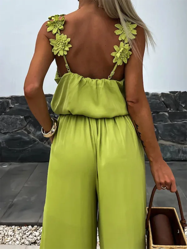 Berk New Casual Loose Suspender Sleeveless Pocket Jumpsuit