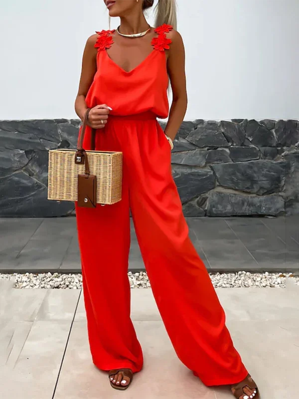Berk New Casual Loose Suspender Sleeveless Pocket Jumpsuit