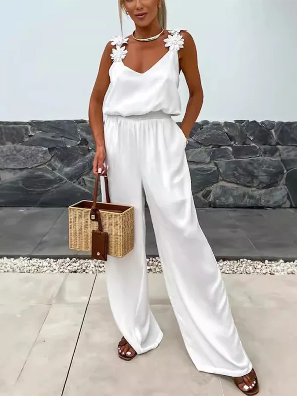 Berk New Casual Loose Suspender Sleeveless Pocket Jumpsuit