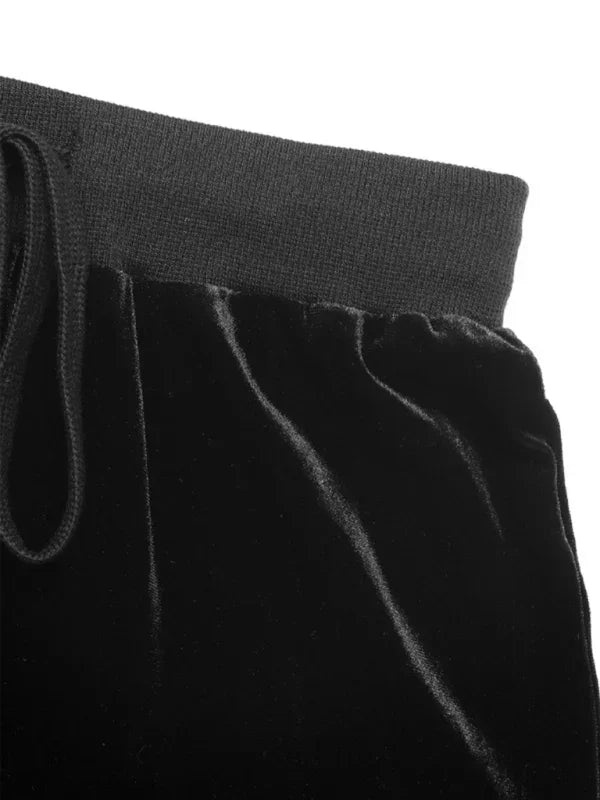 Lazie style hot girl velvet flared trousers