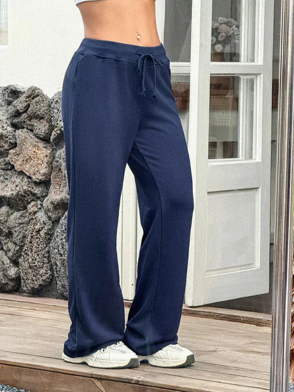 Sallie Sporty-Girl Drawstring Pants