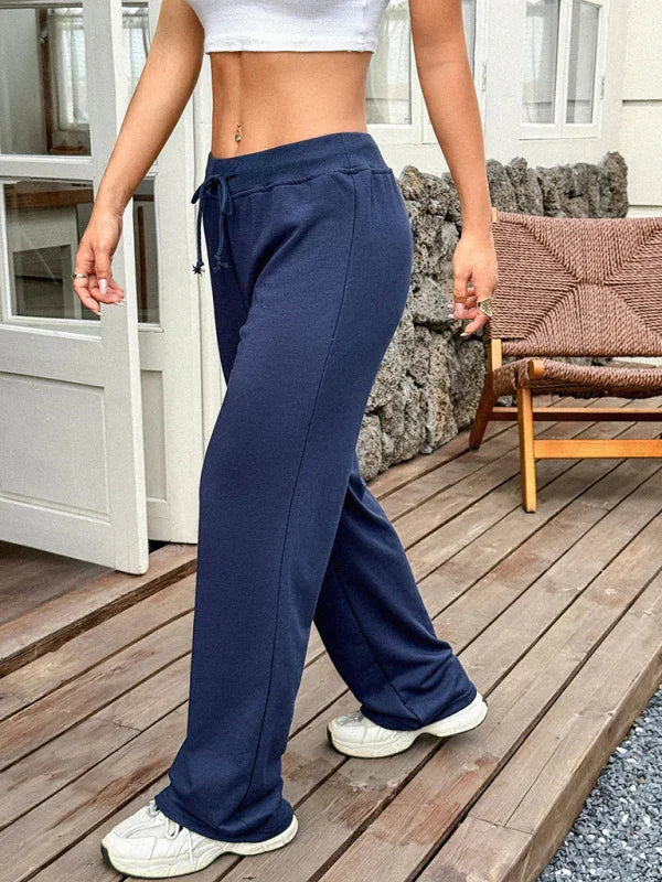 Sallie Sporty-Girl Drawstring Pants