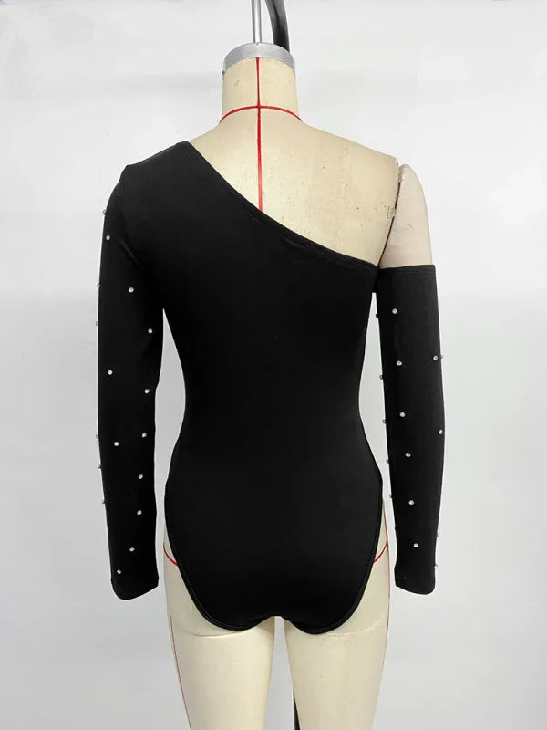 Fina Fashion Slim Hot Girl Long Sleeve T-shirt Bodysuit