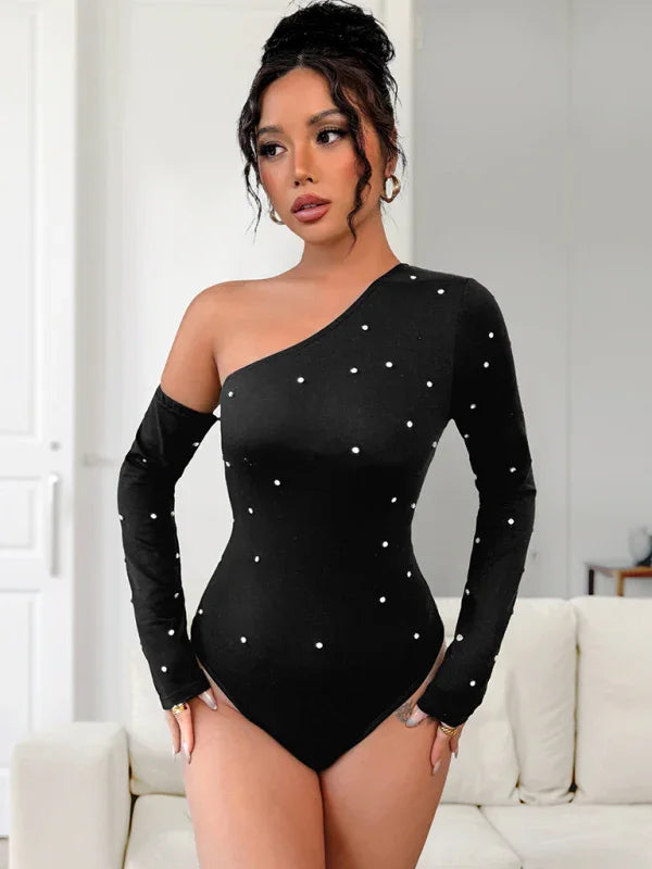Fina Fashion Slim Hot Girl Long Sleeve T-shirt Bodysuit