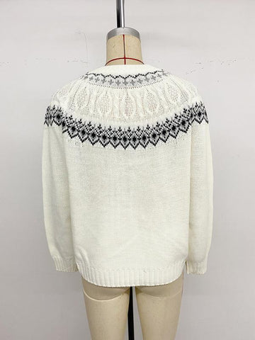 Flatbush Loose knitted top pullover long-sleeved Fell Island sweater