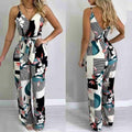 Ina Women Boho Floral Printed Jumpsuits Sexy - Vestir en Moda