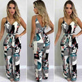 Ina Women Boho Floral Printed Jumpsuits Sexy - Vestir en Moda
