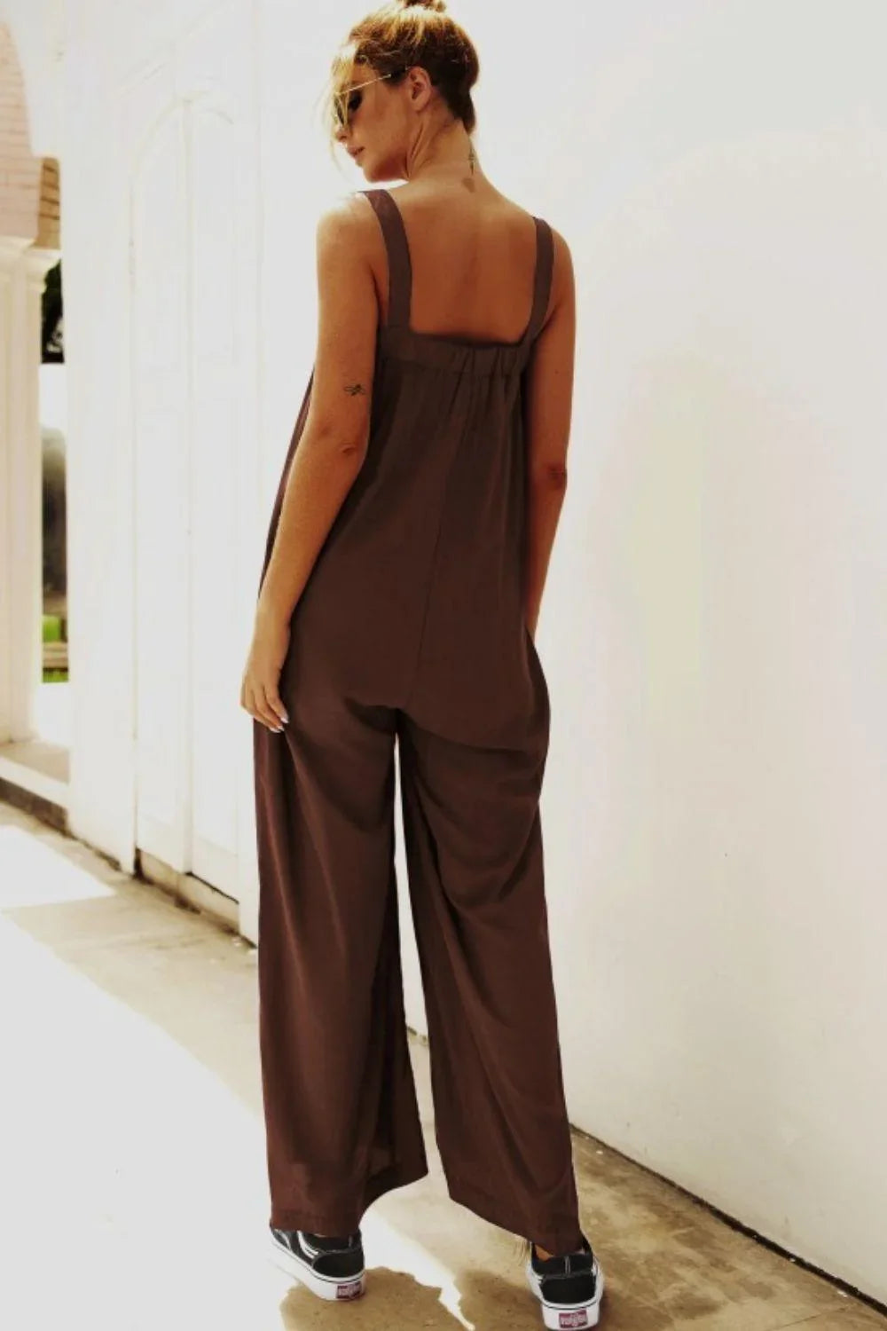 Indira Wide Strap Leg Jumpsuits - Vestir en Moda