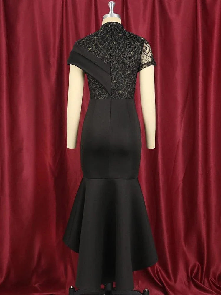 Ines Lace Patchwork Elegant for Women Dresses - Vestir en Moda