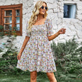 Ines Spring Autumn French Square Collar Dresses - Vestir en Moda
