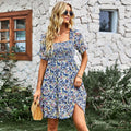 Ines Spring Autumn French Square Collar Dresses - Vestir en Moda