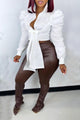 Iris Ruched Long Sleeve Pleated Blouse - Vestir en Moda