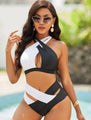 Iris Sexy Cut Out High Waist Swimsuit - Vestir en Moda