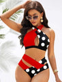 Iris Sexy Cut Out High Waist Swimsuit - Vestir en Moda