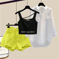 Isabella New Style Casual White Chiffon Two Pieces Sets - Vestir en Moda