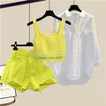 Isabella New Style Casual White Chiffon Two Pieces Sets - Vestir en Moda
