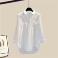 Isabella New Style Casual White Chiffon Two Pieces Sets - Vestir en Moda