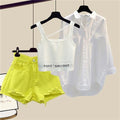 Isabella New Style Casual White Chiffon Two Pieces Sets - Vestir en Moda