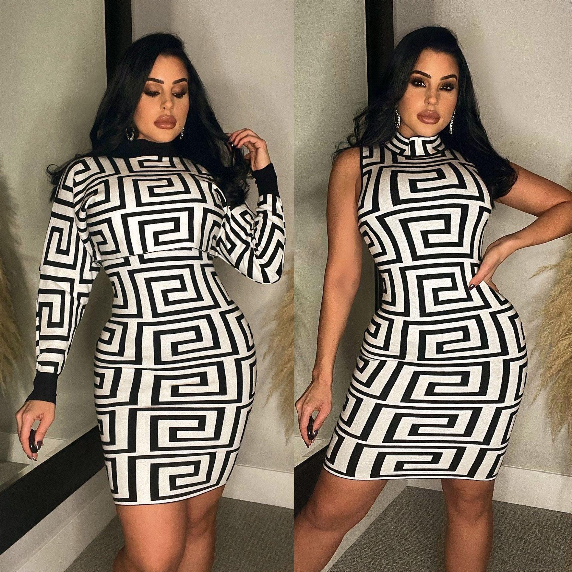 Isabella Suit Sleeveless Turtleneck Two-Piece Set - Vestir en Moda