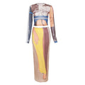 Isabella Winter Women Clothing Mesh Floral Print Set - Vestir en Moda