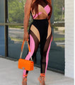 Itzitery Women's Gauze Colorblock Sexy Suits - Vestir en Moda