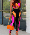 Itzitery Women's Gauze Colorblock Sexy Suits - Vestir en Moda