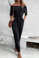 Jacqueline Off-Shoulder Jumpsuits with Pockets - Vestir en Moda